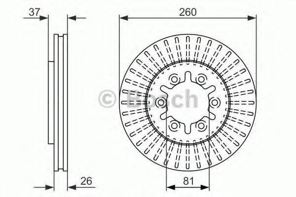 BOSCH 0986479605 гальмівний диск