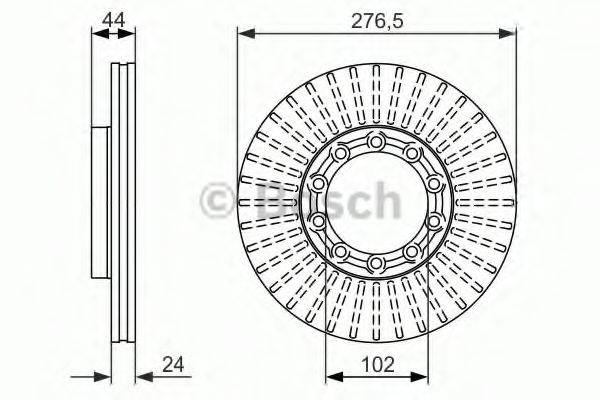 BOSCH 0986479609 гальмівний диск