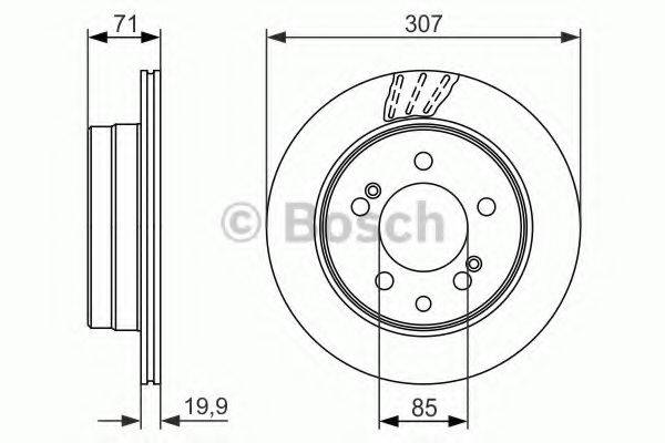 BOSCH 0986479665 гальмівний диск