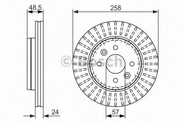 BOSCH 0986479676 гальмівний диск