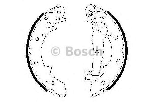 BOSCH 0986487013 Комплект гальмівних колодок