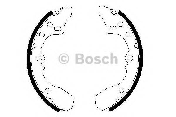 BOSCH 0986487282 Комплект гальмівних колодок