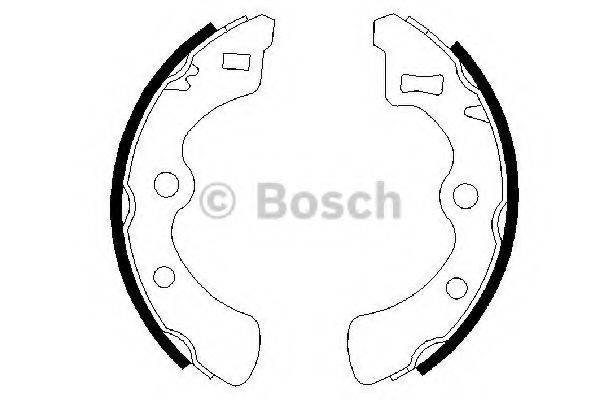 BOSCH 0986487296 Комплект гальмівних колодок