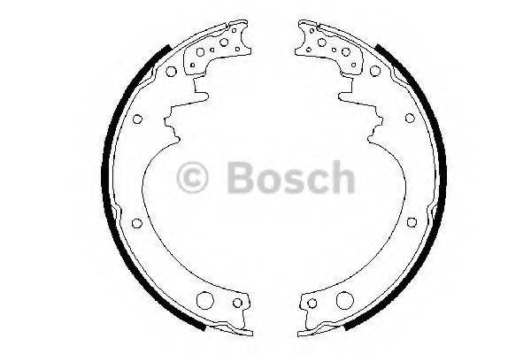 BOSCH 0986487316 Комплект гальмівних колодок