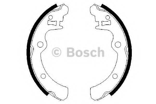 BOSCH 0986487343 Комплект гальмівних колодок