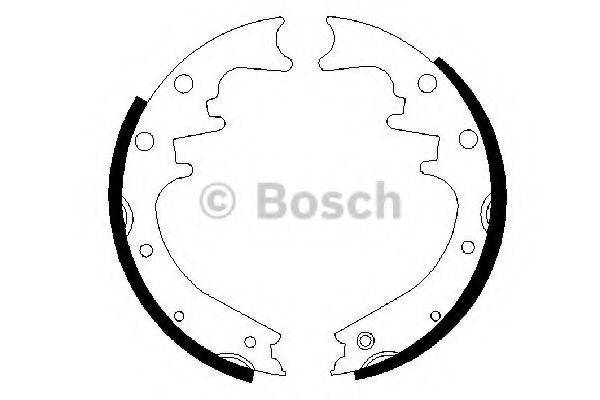 BOSCH 0986487529 Комплект гальмівних колодок