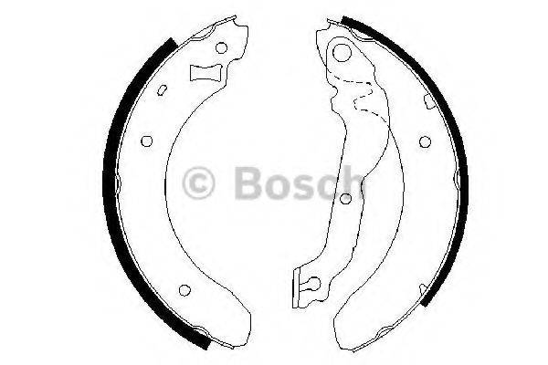 BOSCH 0986487534 Комплект гальмівних колодок