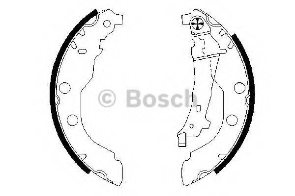 BOSCH 0986487549 Комплект гальмівних колодок