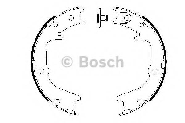 BOSCH 0986487683 Комплект гальмівних колодок, стоянкова гальмівна система