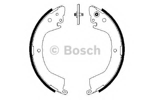 BOSCH 0986487684 Комплект гальмівних колодок