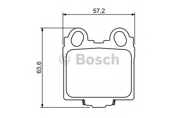 BOSCH 0986494231 Комплект гальмівних колодок, дискове гальмо