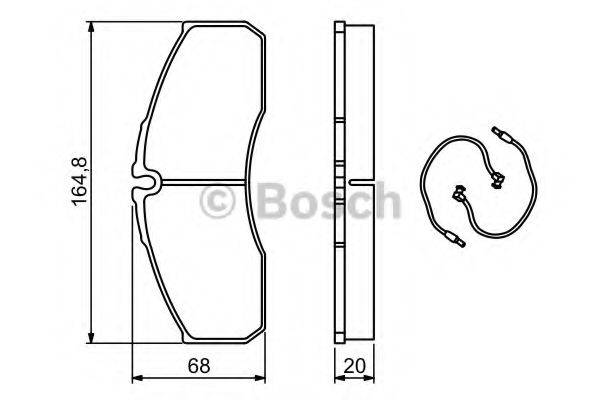 BOSCH 0986494273 Комплект гальмівних колодок, дискове гальмо