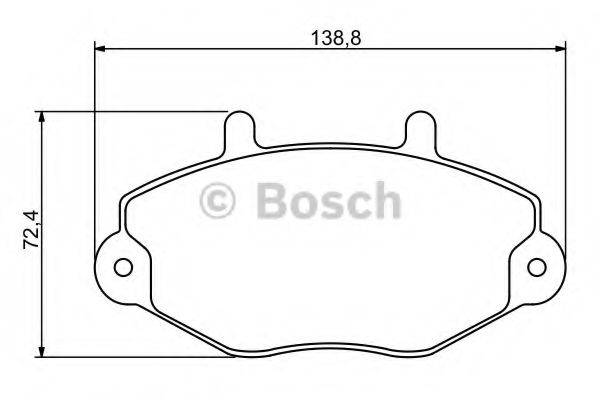 BOSCH 0986494289 Комплект гальмівних колодок, дискове гальмо