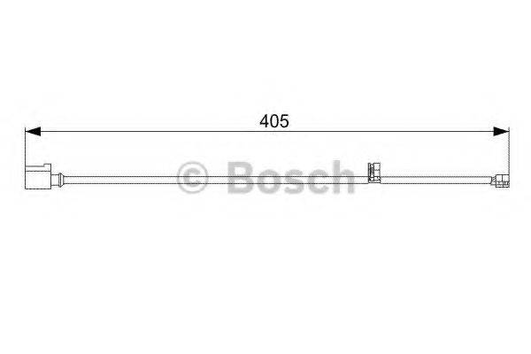 BOSCH 1987473025 Сигналізатор, знос гальмівних колодок