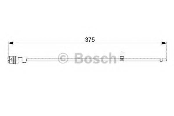 BOSCH 1987473035 Сигналізатор, знос гальмівних колодок