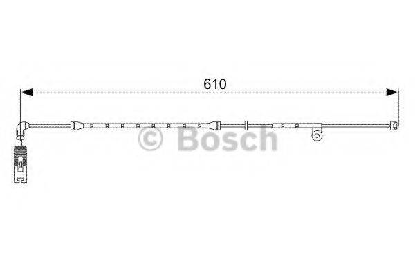 BOSCH 1987473047 Сигналізатор, знос гальмівних колодок