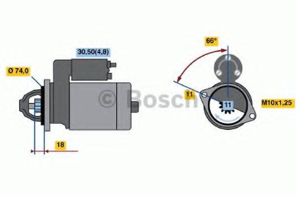 BOSCH 0001107088 Стартер