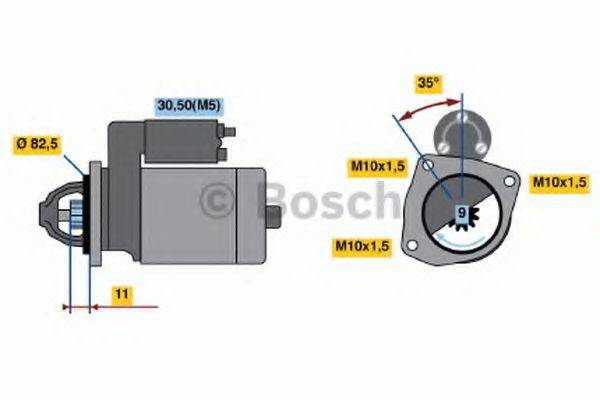 BOSCH 0001108070 Стартер