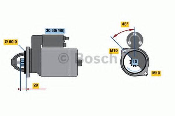 BOSCH 0001108409 Стартер