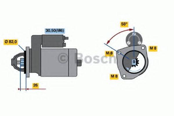 BOSCH 0001109018 Стартер