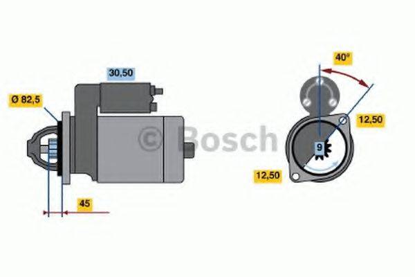 BOSCH 0001110009 Стартер