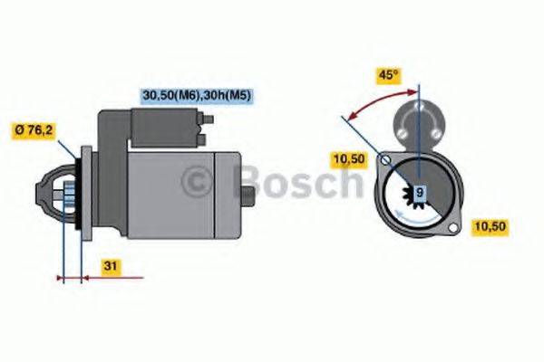 BOSCH 0001110041 Стартер