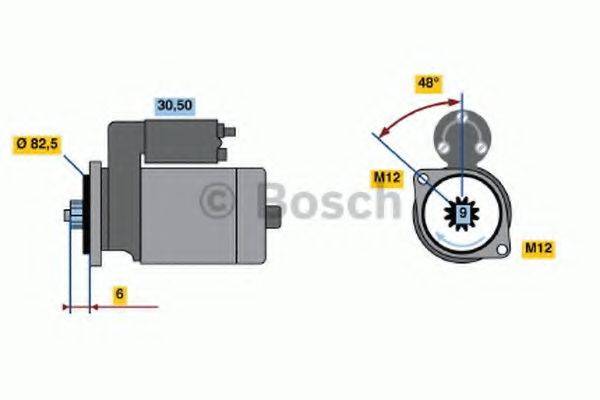 BOSCH 0001124020 Стартер