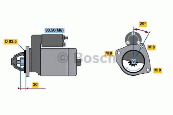 BOSCH 0001223007 Стартер