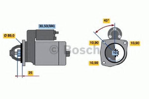 BOSCH 0001230004 Стартер