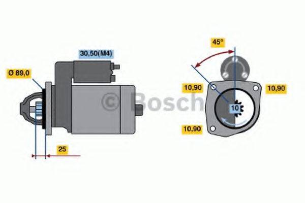 BOSCH 0001231009 Стартер