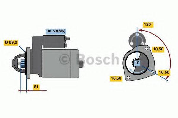 BOSCH 0001263022 Стартер