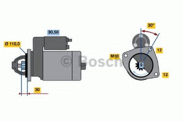 BOSCH 0001362102 Стартер