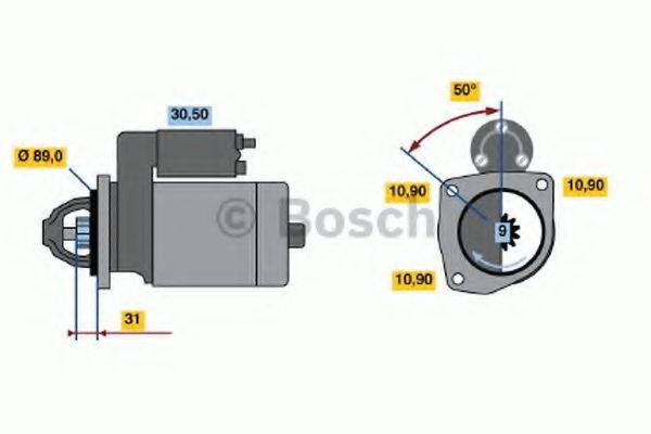 BOSCH 0001365004 Стартер