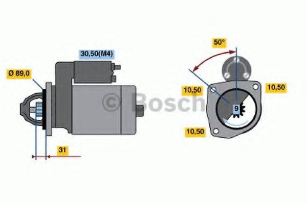 BOSCH 0001368001 Стартер