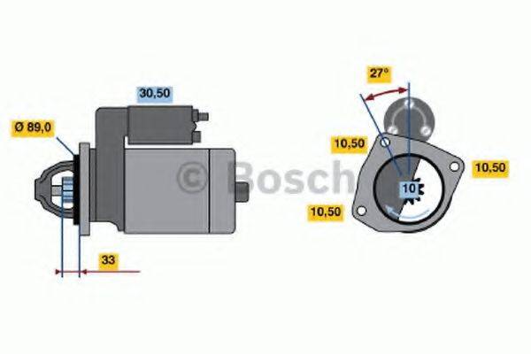 BOSCH 0001368072 Стартер