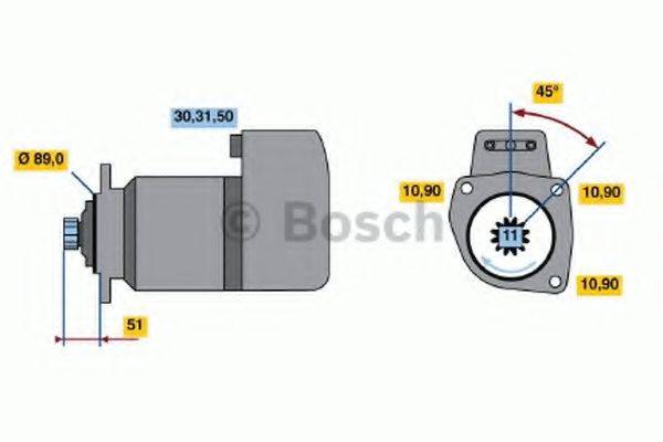 BOSCH 0001416005 Стартер