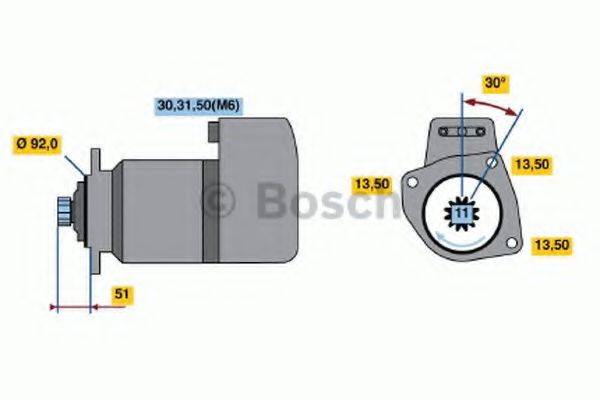 BOSCH 0001416011 Стартер