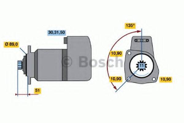 BOSCH 0001416030 Стартер