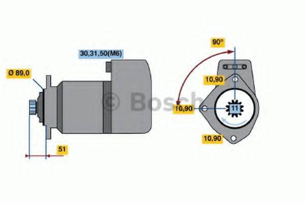 BOSCH 0001416036 Стартер