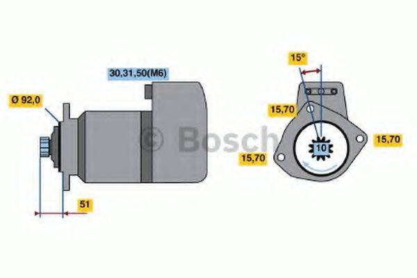 BOSCH 0001416046 Стартер