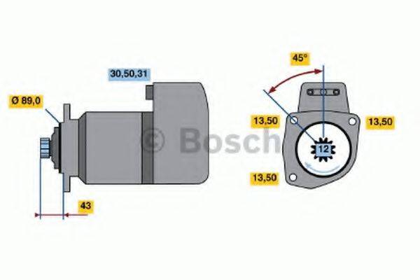 BOSCH 0001417053 Стартер