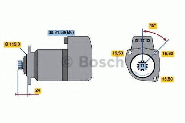 BOSCH 0001417073 Стартер