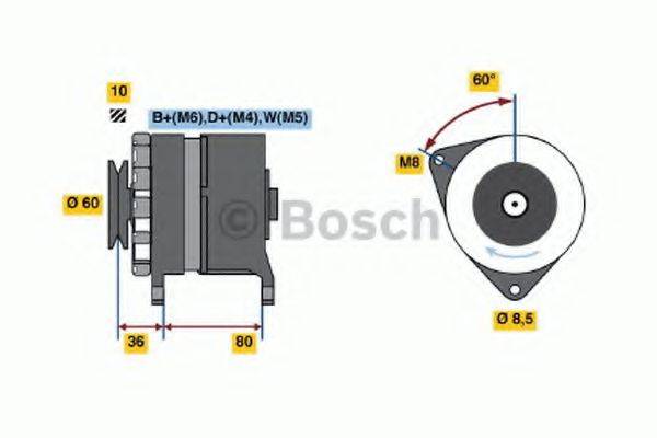 BOSCH 0120489347 Генератор