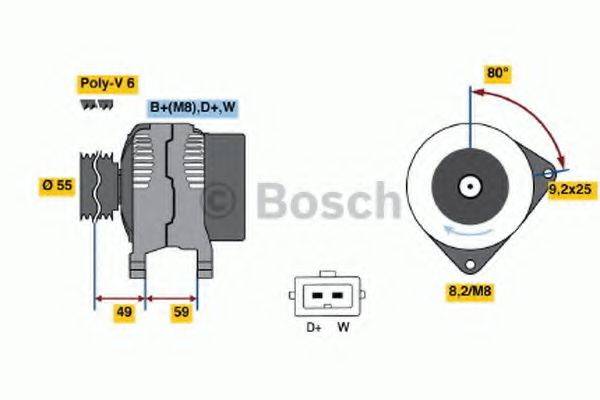 BOSCH 0123310020 Генератор