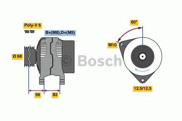 BOSCH 0124325054 Генератор