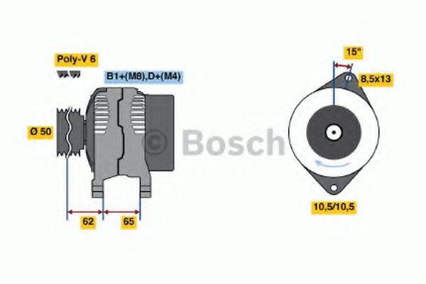 BOSCH 0124525167 Генератор