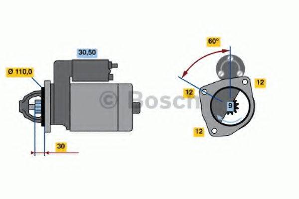 BOSCH 0986011160 Стартер