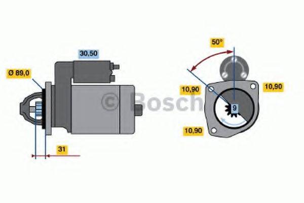 BOSCH 0986011200 Стартер