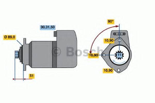 BOSCH 0986012730 Стартер