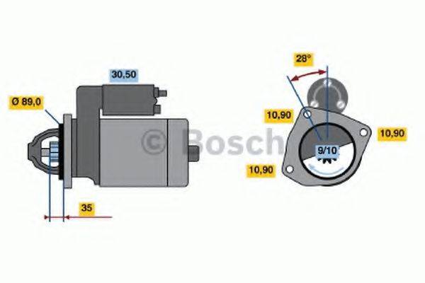 BOSCH 0986013170 Стартер